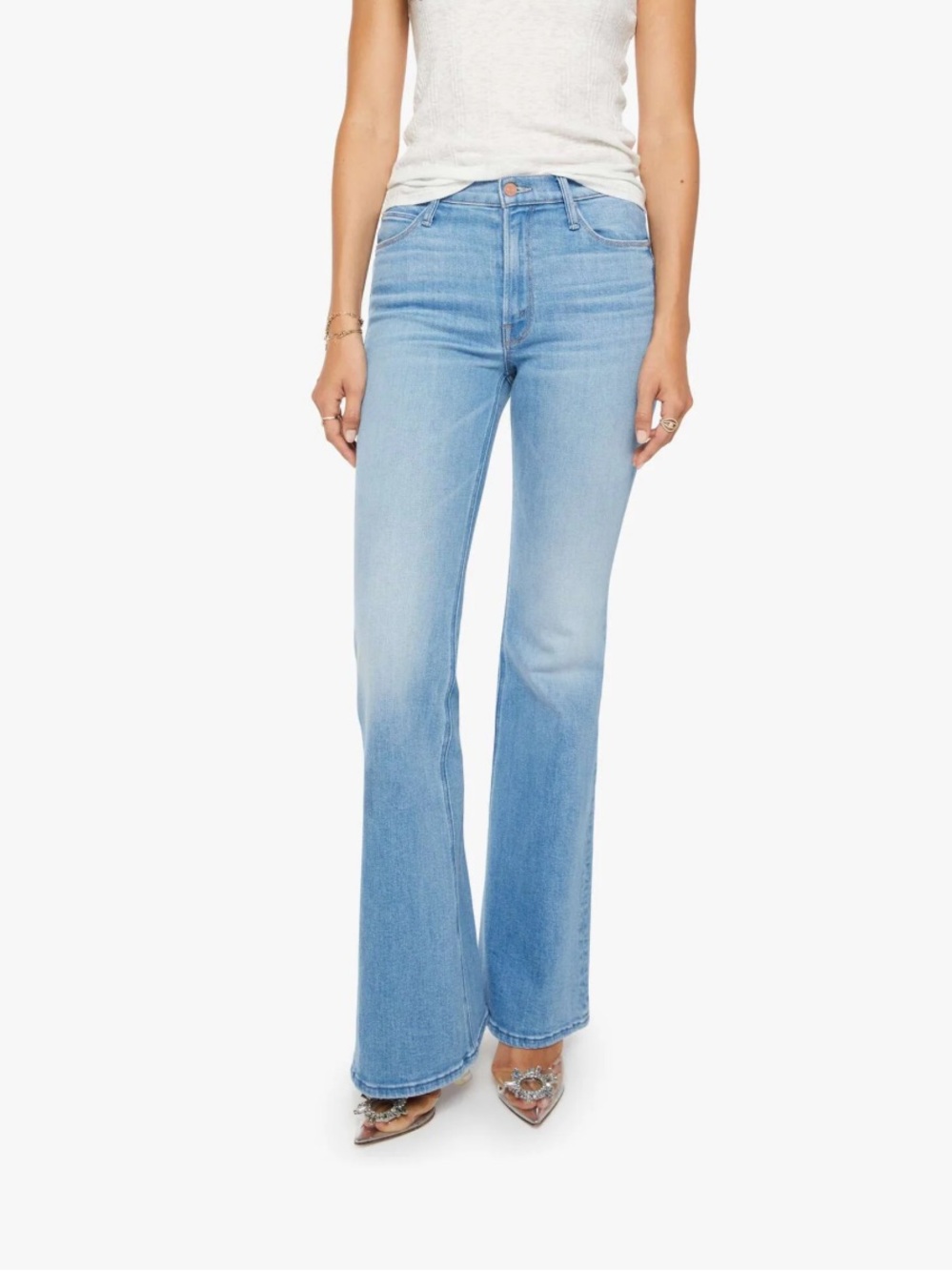 Mother Denim - The Doozy - High Rise Wide Leg Flare - Long Inseam - Size 30 NWT - Picture 7 of 13